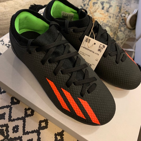 🔅NEW🔅Size 2 Kids soccer cleats | Adidas X SPEEDPORTAL.3 FIRM GROUND CLEATS - Picture 5 of 8